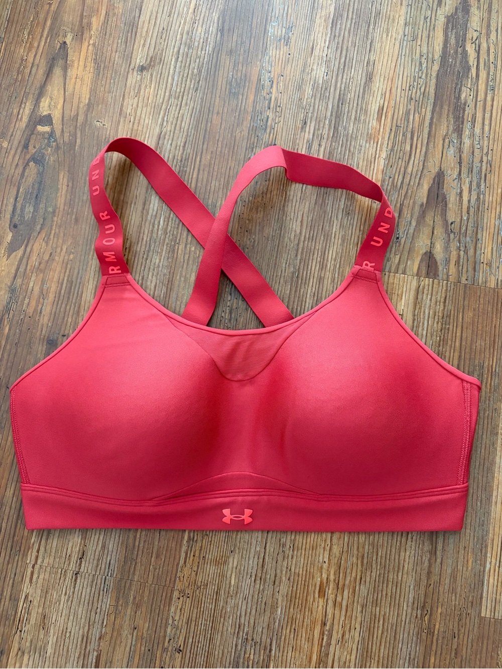 Under Armour Red Crossback Sports Bra